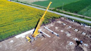 Șantier hală de producție și depozitare CTP Turda