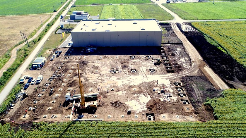 Șantier hală de producție și depozitare CTP Turda