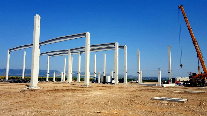 Șantier hală de producție și depozitare CTP Turda