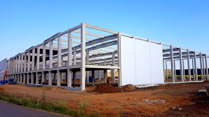 Șantier hală de producție și depozitare CTP Turda