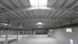 Hală de producție materiale termoplastice Tecnostamp Triulzi East Europe