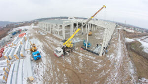 Hală de producție materiale termoplastice Tecnostamp Triulzi East Europe