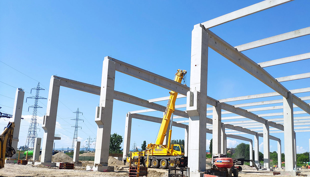 Șantier centru logistic Dedeman Bacău