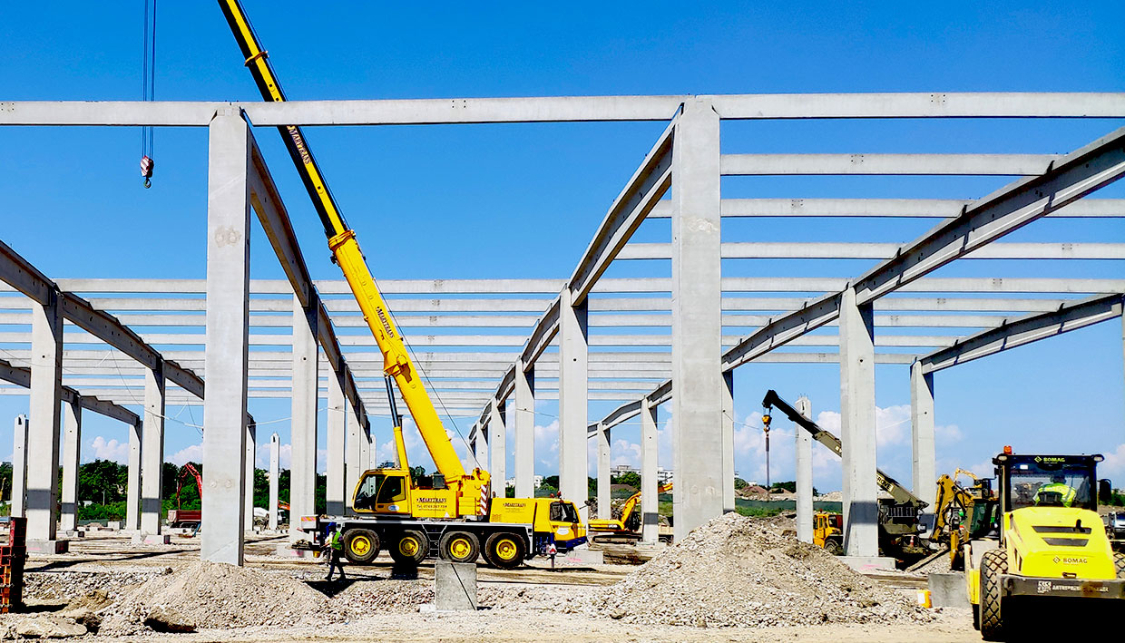 Șantier centru logistic Dedeman Bacău