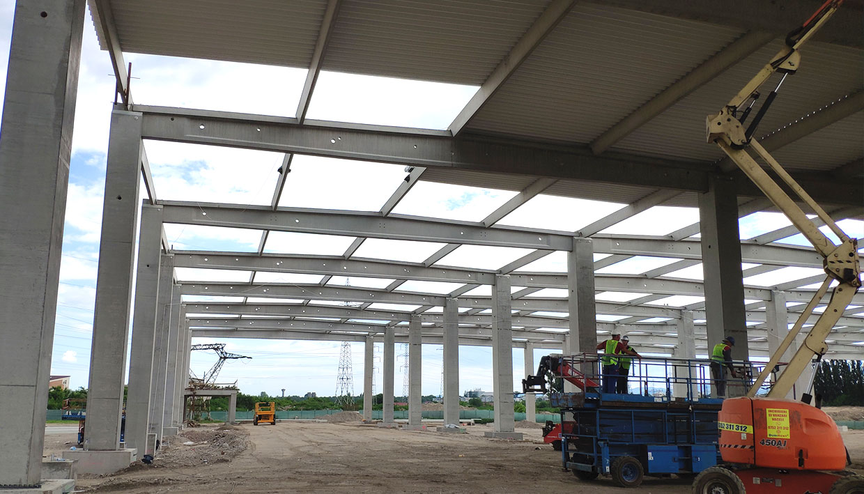 Șantier centru logistic Dedeman Bacău