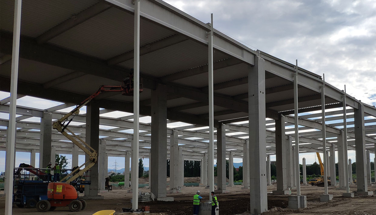 Șantier centru logistic Dedeman Bacău