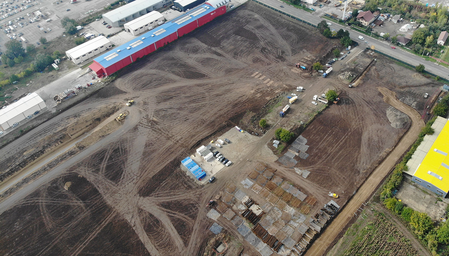 Șantier centru logistic Dedeman Bacău