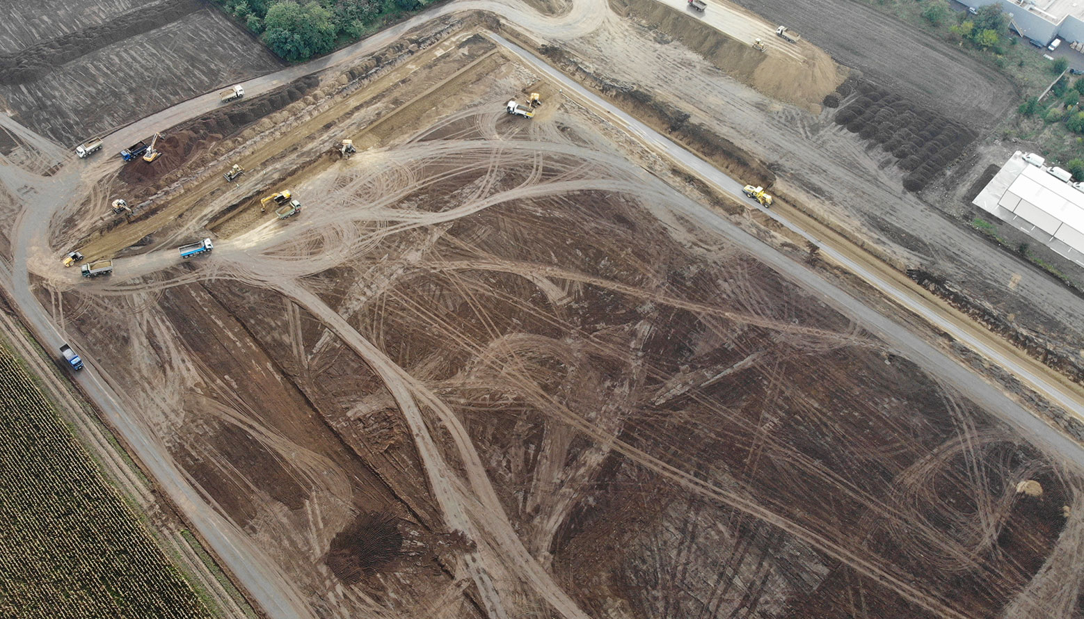 Șantier centru logistic Dedeman Bacău