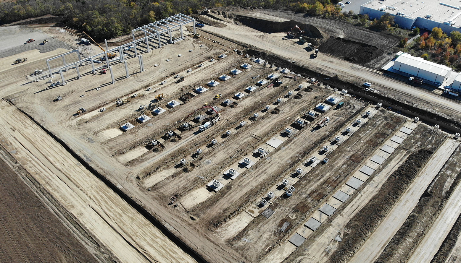 Șantier centru logistic Dedeman Bacău