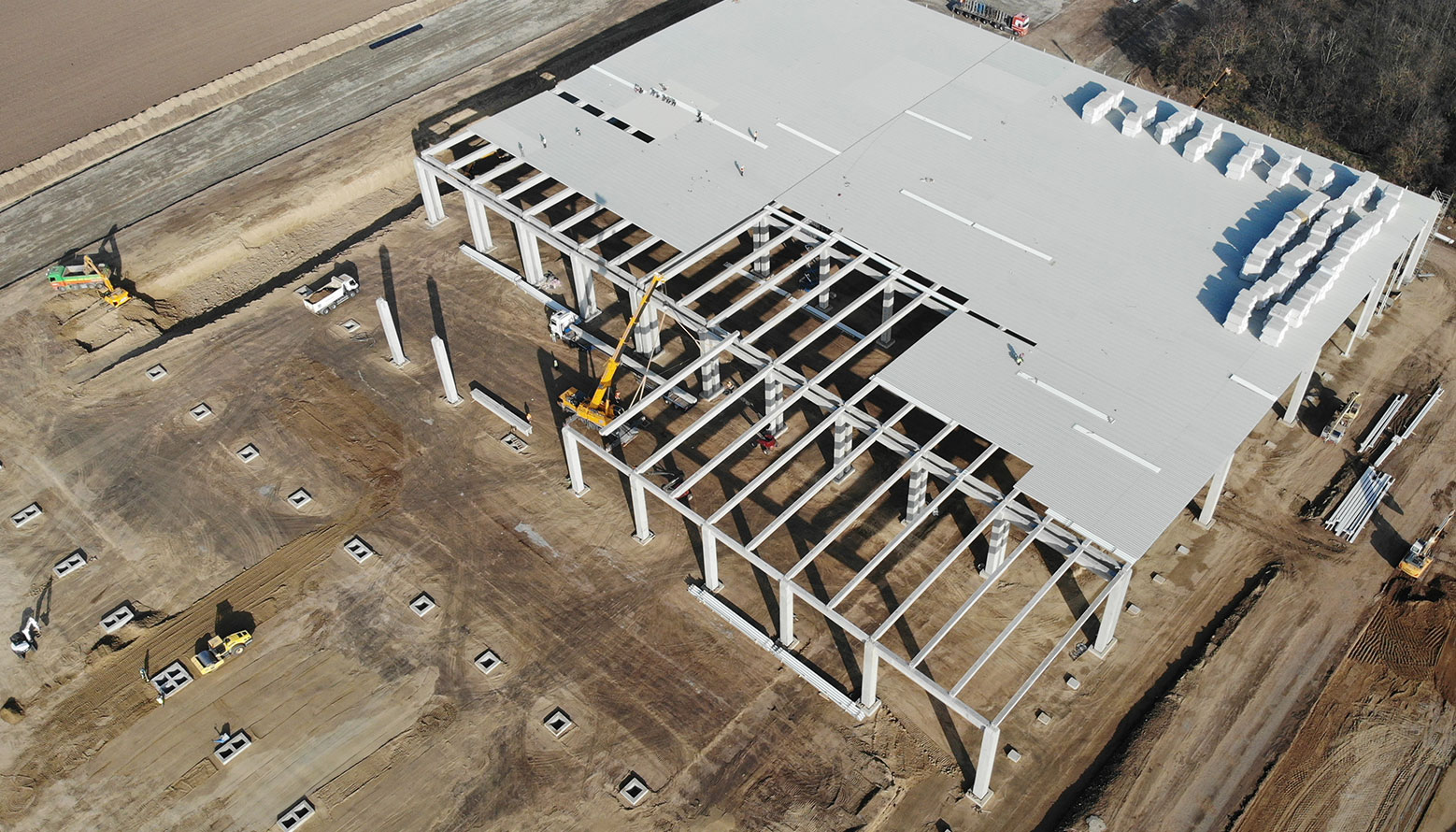 Șantier centru logistic Dedeman Bacău