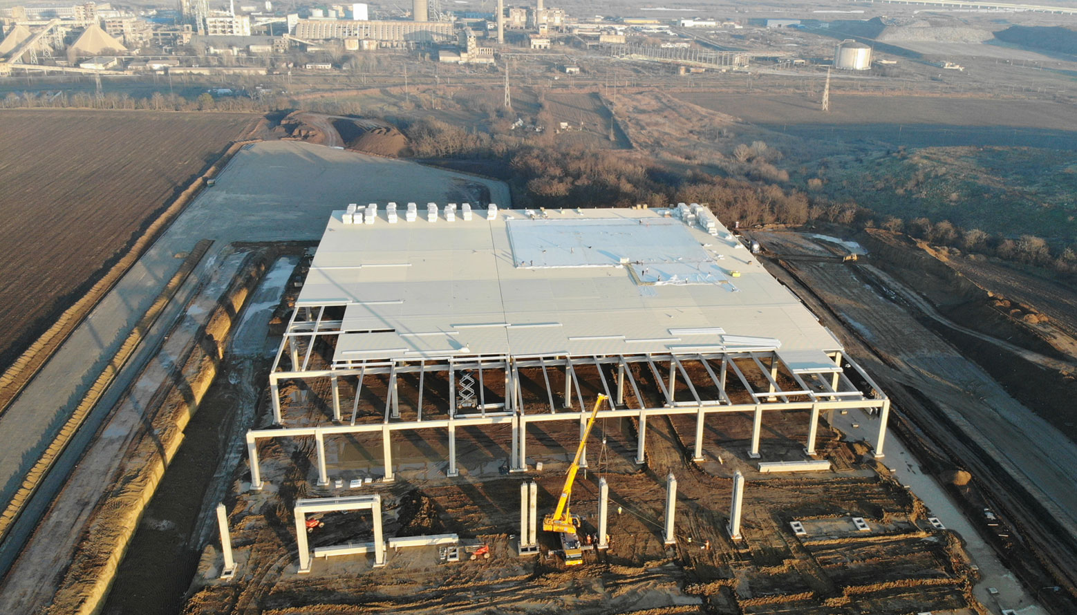 Șantier centru logistic Dedeman Bacău