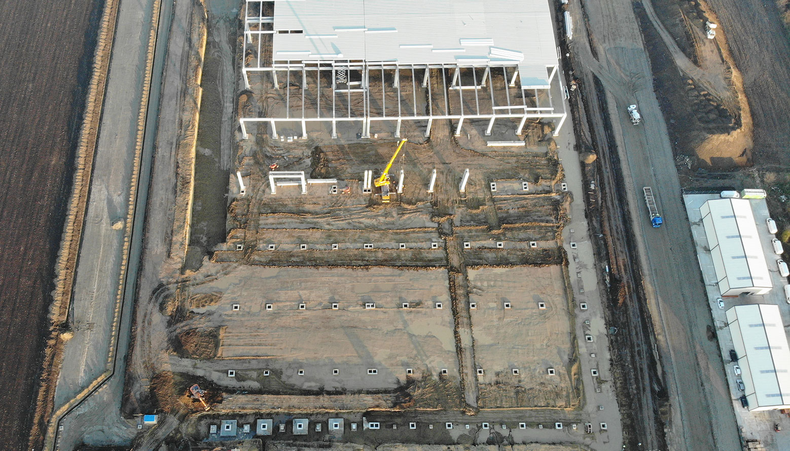 Șantier centru logistic Dedeman Bacău