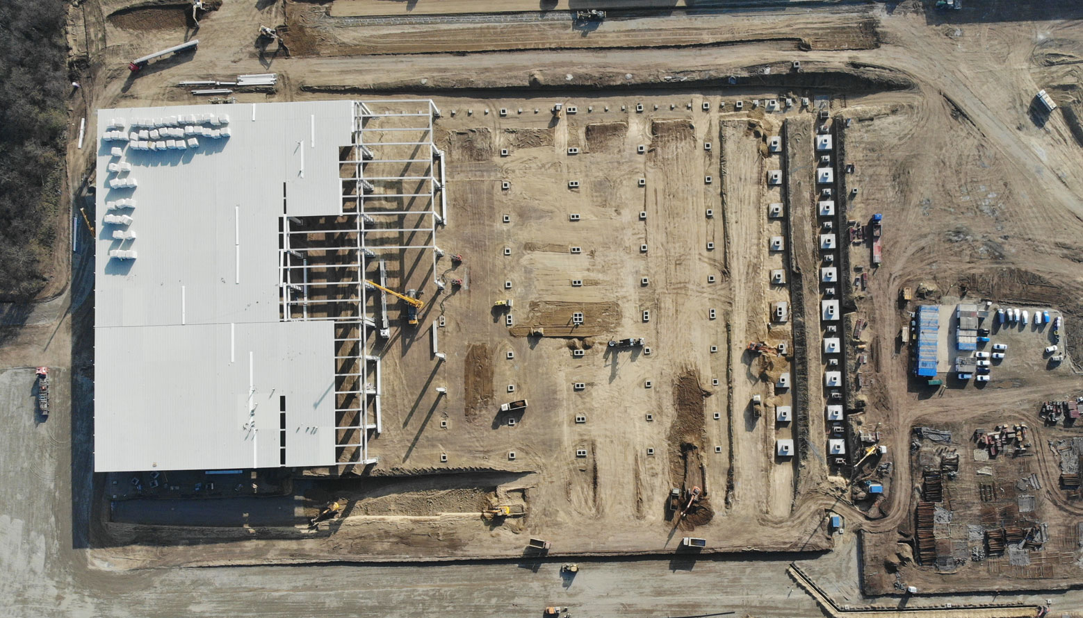 Șantier centru logistic Dedeman Bacău